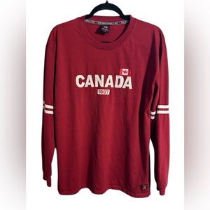 Kalson True North Strong & Free Canada 1867 Long Sleeve Heavyweight Tee Size L
